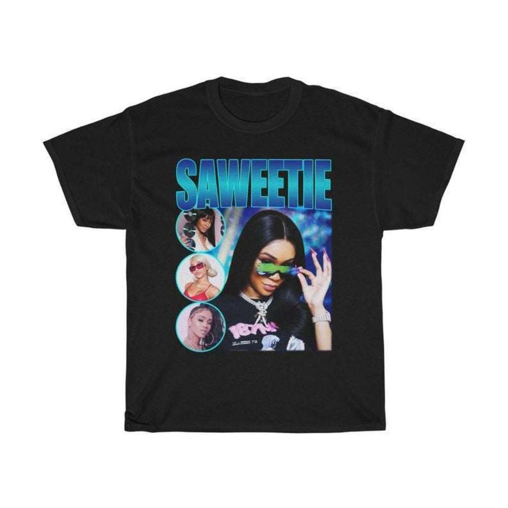 Saweetie Retro Hip Hop Inspired Graphic Streetwear Unisex T-Shirt